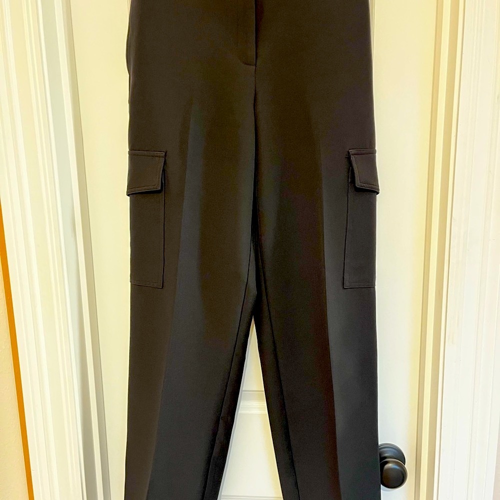 Rachel Zoe Black Women's Wide Leg Cargo Pants